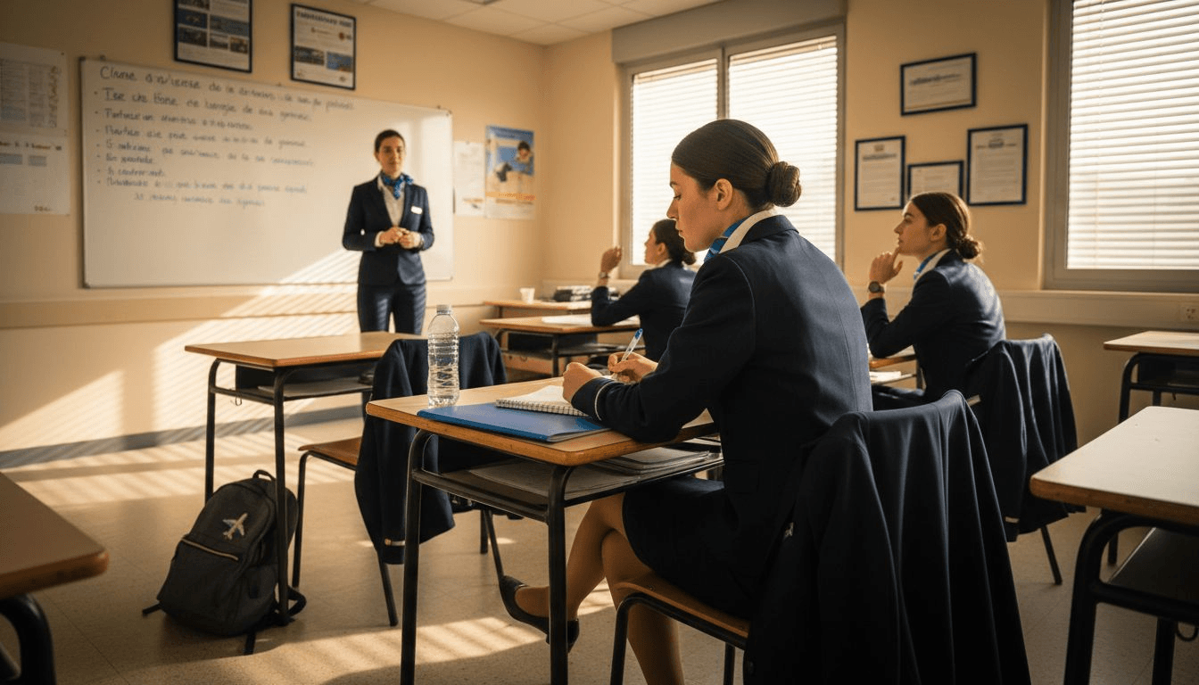 Formation hôtesse de l'air expliquée : guide complet 2026